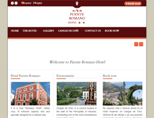 Tablet Screenshot of hotelpuenteromanocangas.com